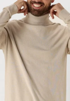 beige selected homme coltrui slhberg roll neck noos