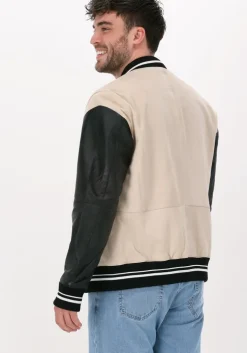 beige selected homme jack slhaero bomber suede jkt ex