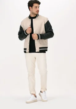 beige selected homme jack slhaero bomber suede jkt ex