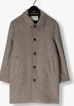 beige selected homme mantel slharchive car coat