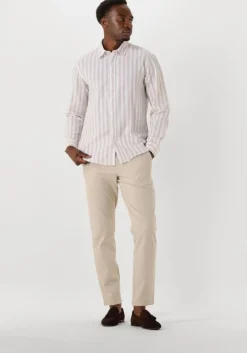 beige selected homme pantalon slh175-slim robert flex pants noos