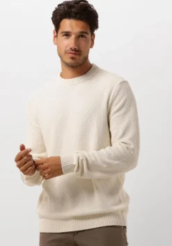 beige selected homme trui slhloop ls knit crew neck