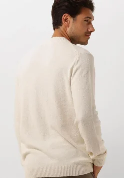 beige selected homme trui slhloop ls knit crew neck
