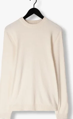 beige selected homme trui slhloop ls knit crew neck