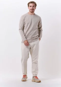 beige selected homme trui newcoban lambs wool crew neck w
