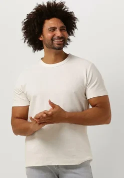 beige selected homme t-shirt slhjoseph pique o-neck tee