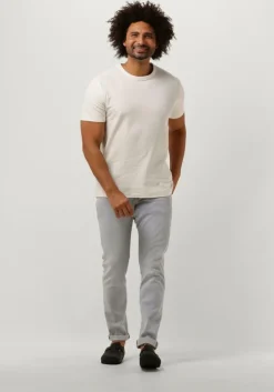 beige selected homme t-shirt slhjoseph pique o-neck tee