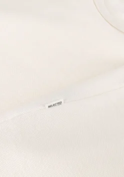 beige selected homme t-shirt slhjoseph pique o-neck tee