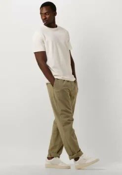 beige selected homme t-shirt slhjoseph pique o-neck tee