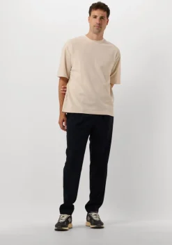 beige selected homme t-shirt slhlooseoscar ss o-neck tee noos