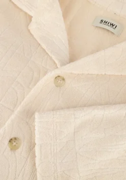 beige shiwi casual overhemd men ted short sleeve geo sun