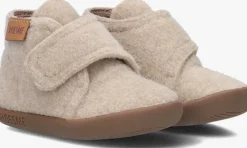 beige shoesme lage sneakers hs24w020