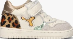 beige shoesme lage sneakers bn24s012