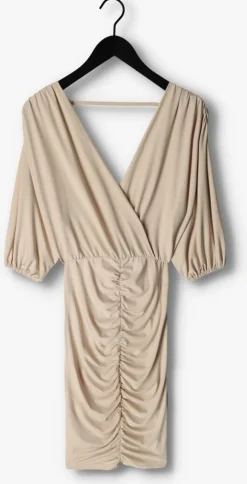 beige silvian heach mini jurk cvp23150ve