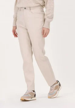 beige simple straight leg jeans lena