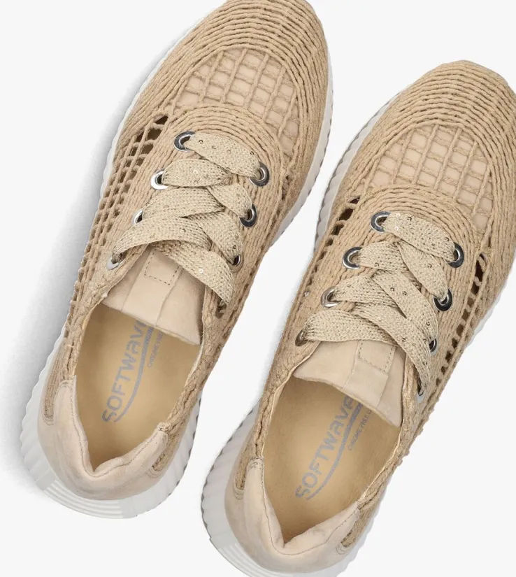 beige softwaves lage sneakers 8.95.04