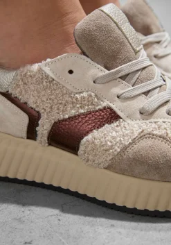 beige softwaves lage sneakers 8.95.05