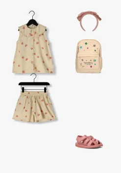 beige sproet & sprout korte broek loose shorts apple print