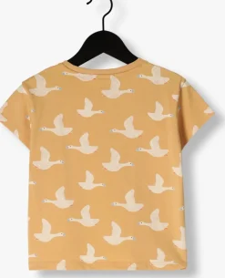 beige sproet & sprout t-shirt t-shirt goose print