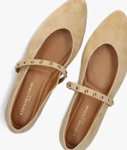 beige stefano lauran ballerina's x1417
