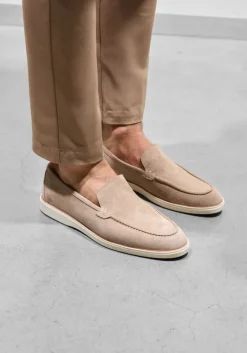 beige stefano lauran loafers 3564