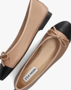 beige steve madden ballerina's ellison