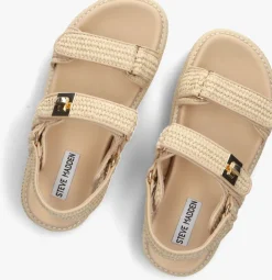 beige steve madden platte sandalen bigmona