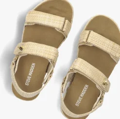 beige steve madden platte sandalen jbigmona