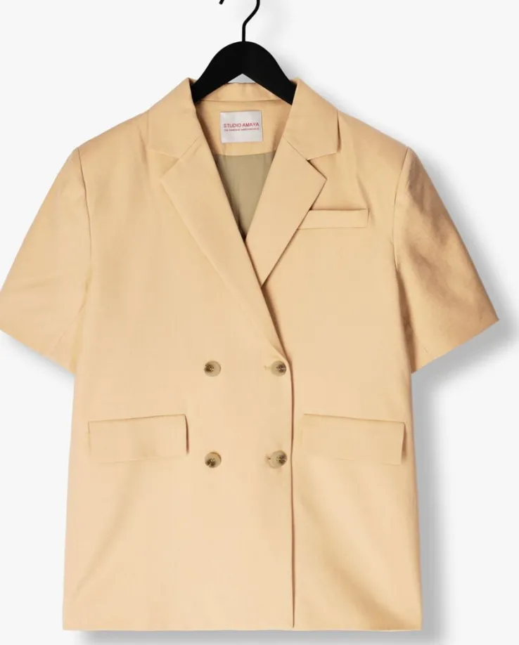 beige studio amaya blazer fendi