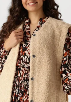 beige studio amaya gilet coco