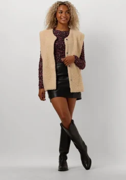 beige studio amaya gilet coco