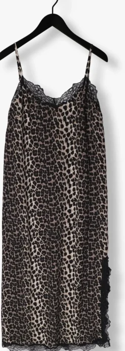 beige studio amaya maxi jurk tijger