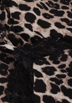 beige studio amaya maxi jurk tijger