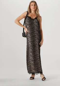beige studio amaya maxi jurk tijger