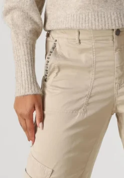 beige summum cargobroeken cargo pants soft stretch