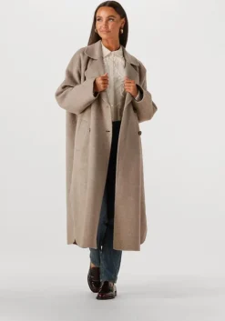 beige summum mantel jacket classic wool