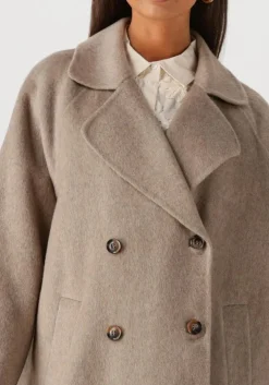 beige summum mantel jacket classic wool