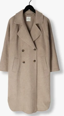 beige summum mantel jacket classic wool