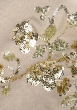 beige summum trui croped embellished