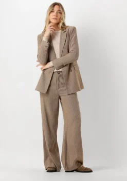 beige summum trui round neck sweater soft viscose polyamide knit