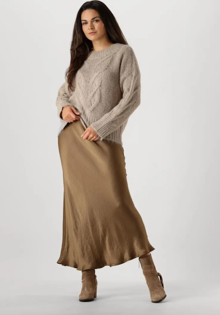 beige summum trui sweater big cable knit