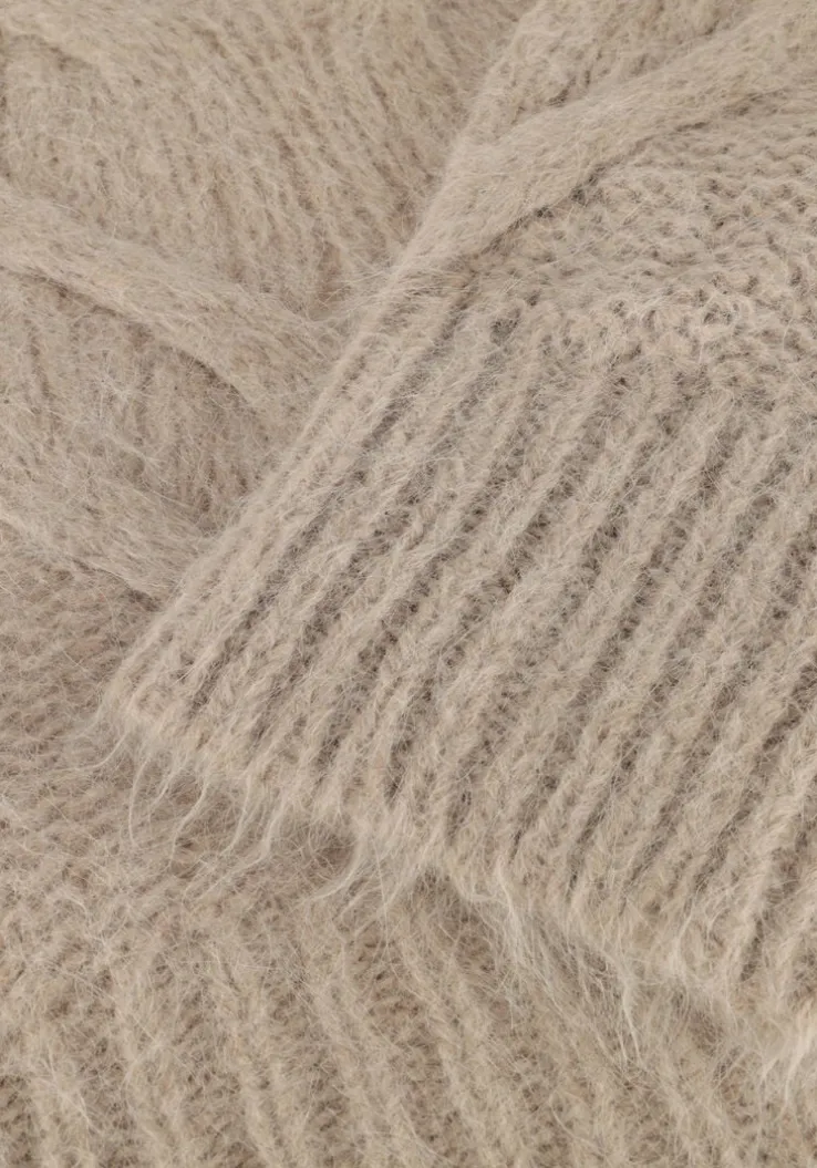beige summum trui sweater big cable knit