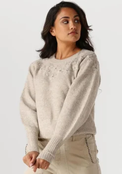 beige summum trui sweater wool elastane blend knit