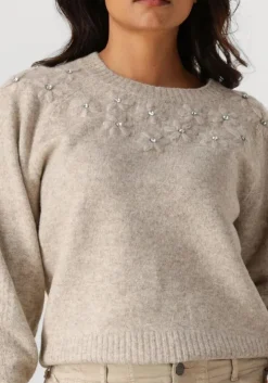 beige summum trui sweater wool elastane blend knit