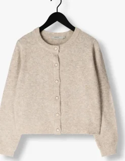 beige summum vest cardigan wool elastane blend knit