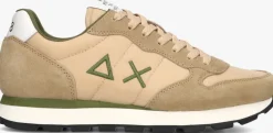 beige sun68 lage sneakers tom solid