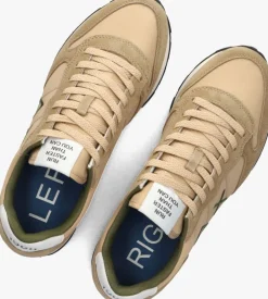 beige sun68 lage sneakers tom solid