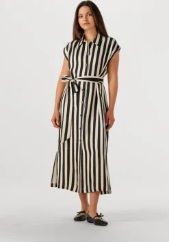 beige suncoo midi jurk celest