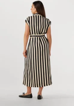 beige suncoo midi jurk celest