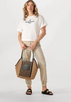 beige suncoo schoudertas akael